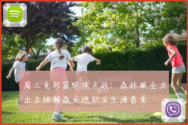 周三竞彩篮球焦点战：森林狼全力出击杨瀚森或迎职业生涯首秀